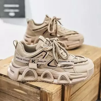 Модные осенние новые мужские туфли, дышащие студенческие кроссовки с толстой подошвой, мужские трендовые нескользящие повседневные низкие кроссовки для сноуборда Tenis Masculino 39 серый