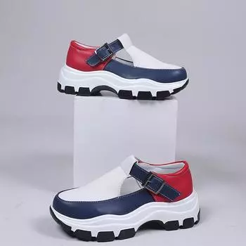 Модные осенние новые одинарные туфли женские модные круглые туфли с глубоким ртом и мягкой подошвой нескользящие низкие туфли 35 белый