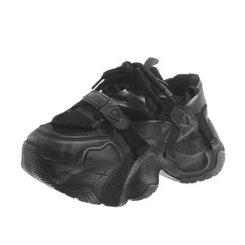 Модные осенние женские туфли-лодочки с круглым носком на платформе для женщин, спортивная обувь на среднем каблуке, нескользящая женская обувь из вулканизированной стали 35 бежевый