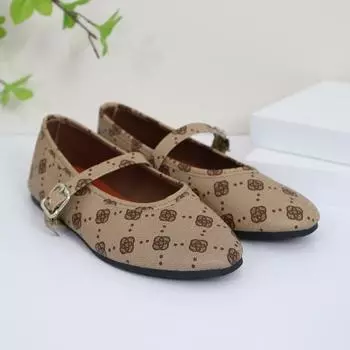 Модные осенние женские туфли на плоской подошве с круглым носком и неглубокой подошвой для женщин, повседневные туфли-лоферы с цветочным принтом на платформе и плоской подошве с пряжкой на ремешке 36 серый