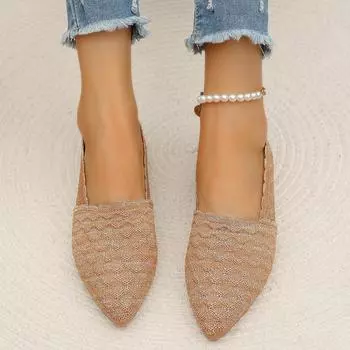 Модные осенние женские туфли на плоской подошве с заостренным носком, неглубокие, для женщин, повседневные туфли на плоской подошве, модные удобные нескользящие мокасины 36 темно серый