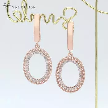 Модные овальные серьги в форме яйца с кубическим цирконием для женщин и девочек, свадебные элегантные стильные украшения, прекрасный подарок