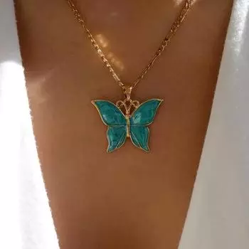 Модные ожерелья для женщин. Ювелирные изделия зелёный