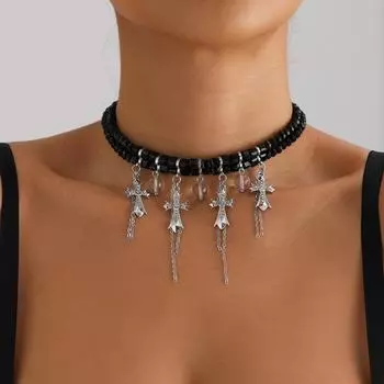 Модные ожерелья для женщин. Ювелирные изделия серебряный