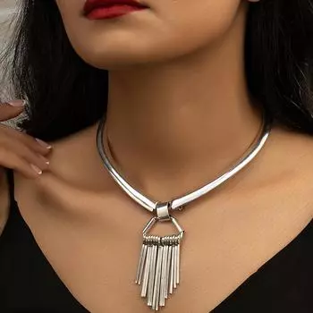 Модные ожерелья для женщин. Ювелирные изделия серебряный