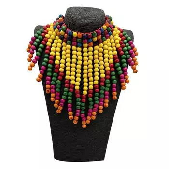 Модные ожерелья для женщин. Ювелирные изделия жёлтый