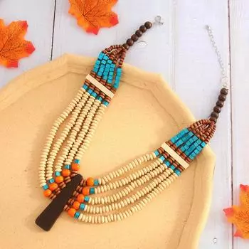 Модные ожерелья для женщин. Ювелирные изделия синий