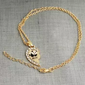 Модные ожерелья дружбы, цепочка для женщин и мужчин, регулируемая