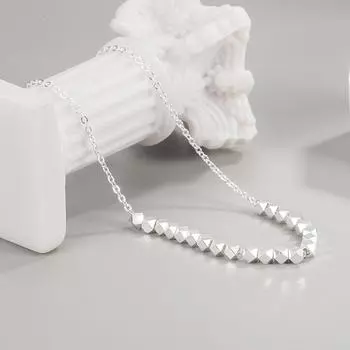 Модные ожерелья с геометрическими шариками из стерлингового серебра 925 пробы для женщин, роскошные дизайнерские ювелирные изделия, подарок для женщин