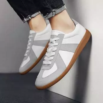 Модные пэчворк винтажные повседневные спортивные туфли для мужчин кожаные походные кроссовки женские на платформе прогулочные спортивные туфли унисекс белые мокасины 36 бежевый