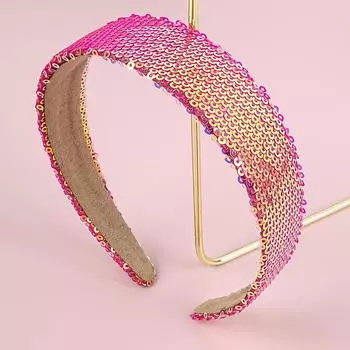 Модные пайеточные повязки на голову Девочки Блестящие 3 см Повязки для волос Девочки Женщины Повязки на голову Дети Дети Украшение для вечеринки Аксессуары для волос