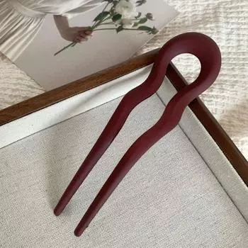 Модные палочки для волос Женские простые однотонные матовые заколки для волос Девушки Пластиковые волнистые палочки для волос Аксессуары для волос Новая заколка для волос