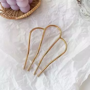 Модные палочки для волос Женские заколки Элегантные Простые Однотонные Зажимы для волос Девушки Металлические палочки для волос Аксессуары для волос Заколка Новинка