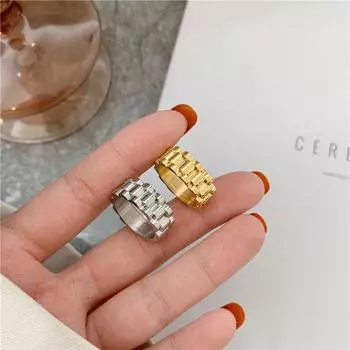 Модные панк-цепочки в форме указательного пальца, широкие кольца для женщин, винтажные мужские кольца высокого качества из титановой стали, ювелирные изделия для свадебной вечеринки, кольцо для пары 8