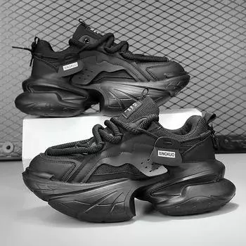 Модные панк-кроссовки для мужчин, модные спортивные кроссовки для мужчин, обувь для ходьбы на платформе, кроссовки, уличные спортивные кроссовки для мужчин 39 красный