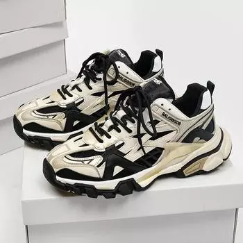 Модные папины туфли женские 2024 осень новые натуральная кожа толстая подошва модные универсальные женские спортивные туфли кроссовки женские средние (3см-5см) 35 серый