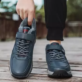 Модные парные кроссовки, плюшевые теплые туфли для женщин, зимние туфли на платформе для ходьбы для мужчин 36