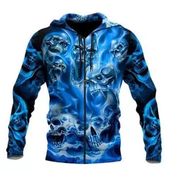 Модные пары осень-зима мужское пальто на молнии большого размера с капюшоном на молнии куртка кардиган спортивная толстовка 4XL