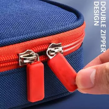 Модные пеналы большой емкости с 3 отделениями, сумка для карандашей, сумка для хранения канцелярских принадлежностей, многослойный пенал для школы