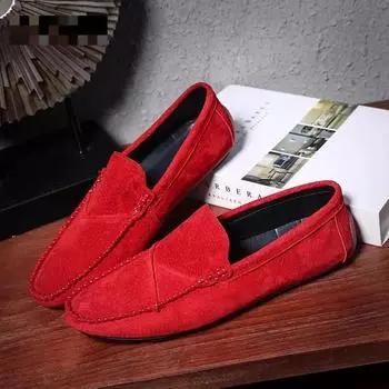 Модные пенни-лоферы, мужские кожаные туфли, модные новые весенне-летние брендовые кожаные туфли для мужчин, повседневные мужские мокасины, удобные, без застежек 2024 6.5 бежевый