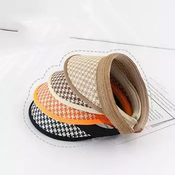 Модные плетеные полые солнцезащитные шляпы для мальчиков и девочек, дышащие солнцезащитные кепки для детей, пляжные шляпы