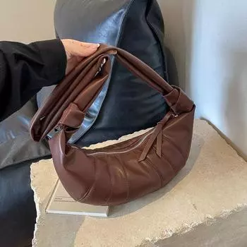 Модные плиссированные сумки с ручками для женщин, сумки из искусственной кожи с облаками, сумка для отдыха подмышками, сумки на плечо для покупок, сумка с клецками, женские сумки чёрный