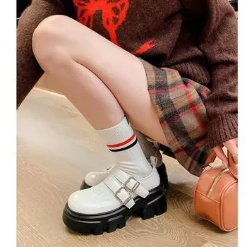 Модные плоские черные туфли для женщин. Сабо на толстой подошве. Осенние белые кроссовки. Мокасины с круглым носком. Туфли-лодочки на шнуровке для женщин. 35 бежевый