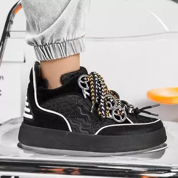 Модные плоские кроссовки для ходьбы, мужские кроссовки для бега, повседневная обувь в стиле панк, широкие кроссовки для бега, вулканизированные кроссовки для мужчин, уличный стиль 2024 39 бежевый