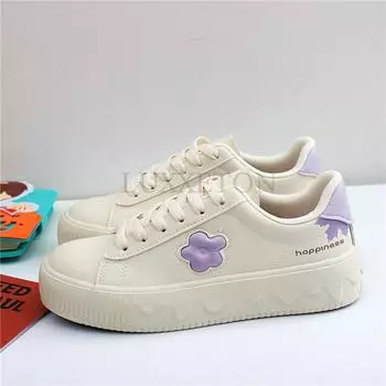 модные плоские женские кроссовки женские теннисные весенние повседневные вулканизированные туфли на шнуровке повседневные резиновые подошвы для бега Zapatos De Mujer смешанные цвета 35