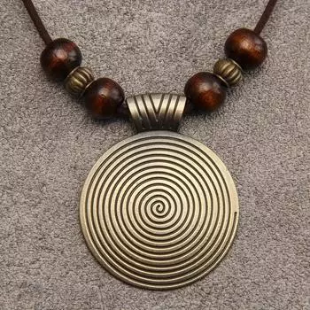 Модные подвески-ожерелья для женщин. Ювелирные изделия дубильная кора