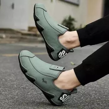 Модные походные ботинки, водонепроницаемые, прочные, легкие, удобные, модные подошвы, подходят для повседневной носки и активного отдыха на свежем воздухе 40 зелёный