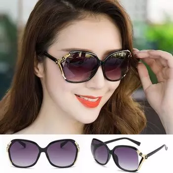 Модные полые солнцезащитные очки в форме камелии, солнцезащитные очки в форме розы, солнцезащитные очки в том же стиле, интернет-знаменитости one size чёрный