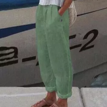 Модные популярные брюки-шаровары, однотонные карманы, летние спортивные брюки с эластичной резинкой на талии, прямые спортивные штаны, уличная одежда S