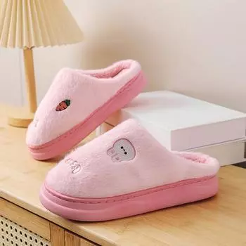 Модные, популярные, дешевые тапочки для женщин, милые женские домашние тапочки с героями мультфильмов, зимние теплые плюшевые домашние тапочки для мужчин, Pantuflas Mujer 36-37