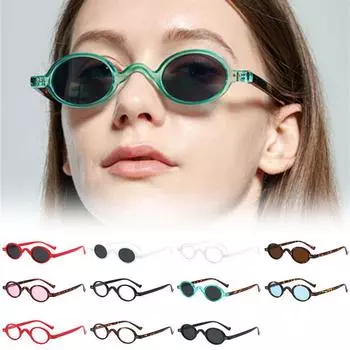 Модные популярные овальные мужские модные солнцезащитные очки высокого качества с солнцезащитными очками для женщин UV400 солнцезащитные очки винтажные маленькие классические очки в стиле стимпанк унисекс Transparent леопардовый