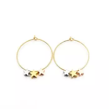 Модные популярные серьги для женщин, серьги в виде пятиконечной звезды, персонализированные сплошные серьги-звезды