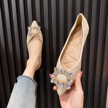 Модные популярные туфли на плоской подошве для женщин из новой универсальной мягкой кожи с противоскользящим покрытием, повседневные классические туфли большого размера для женщин 43 33 чёрный