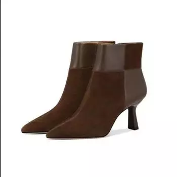 Модные популярные женские сапоги весна-осень на тонком каблуке с острым носком профессиональная верхняя одежда темпераментные женские сапоги 35