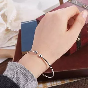 Модные посеребренные оптовые модные ювелирные изделия браслет мужские/женские регулируемые браслеты серебряный