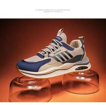 Модные последние 2024 мужские кроссовки для бега, легкие мужские кроссовки для ходьбы, удобные теннисные кроссовки высокого качества, мужская повседневная обувь 39 бежевый