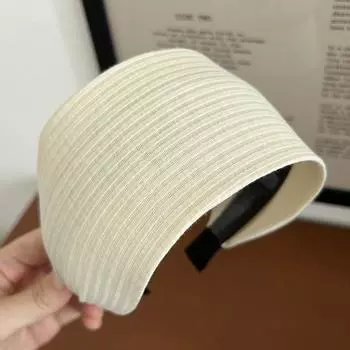 Модные повязки для волос для девочек и женщин Серая повязка с широким краем, простая и универсальная, Повязка для волос