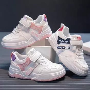 Модные повседневные и удобные кроссовки для мальчиков и девочек с мягкой подошвой, устойчивые к износу 26 розовый