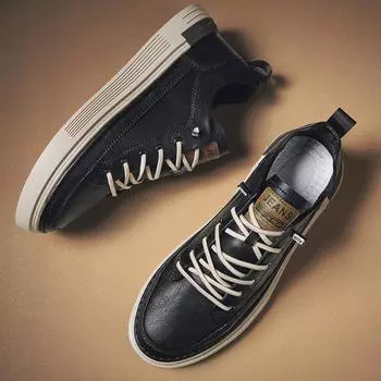 Модные повседневные кожаные туфли для мужчин, черные туфли, брендовые белые мужские кроссовки, офисная рабочая обувь для мужчин, повседневная обувь на платформе 39