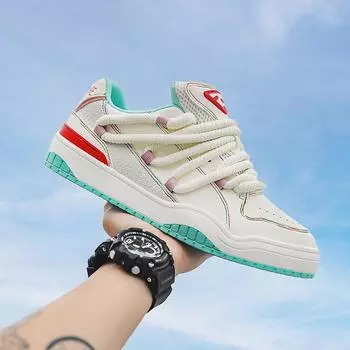 Модные повседневные кроссовки для пар, мужская и женская повседневная спортивная обувь в стиле ретро 36 бежевый