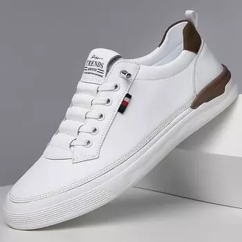 Модные повседневные кроссовки из коровьей кожи для мужчин, модные дизайнерские мужские кроссовки весна-осень Zapatos De Hombre 38
