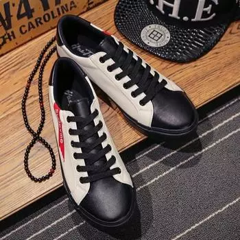 Модные повседневные кроссовки из вулканизированной кожи для мужчин, тенденции 2024 года, кроссовки для мужчин в ретро-корейском стиле и дешевое предложение, осенняя легальная дизайнерская роскошь 39