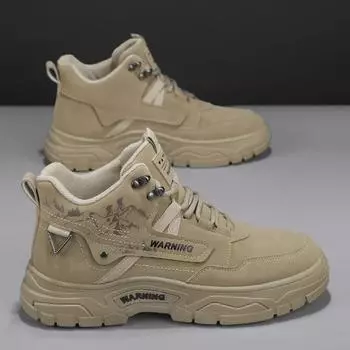 Модные повседневные кроссовки Повседневные ботинки Зимние мужские Зимние спортивные ботинки для мужчин Ботинки с хлопковой подкладкой Ботильоны Лоферы Спорт и отдых 39 серый