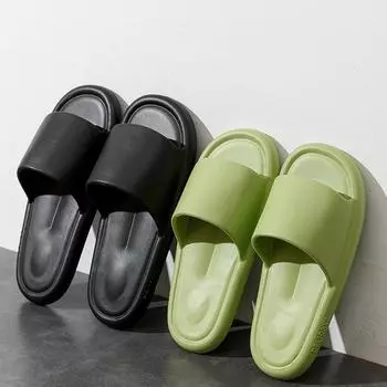 Модные повседневные летние женские тапочки с мягкой подошвой 36 розовый