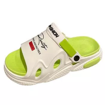 Модные повседневные мужские и женские тапочки Удобные плоские нескользящие сандалии Летние открытые мужские и женские сандалии для ванной и пляжа 36-37