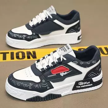 Модные повседневные мужские туфли на плоской подошве с принтом весна-осень, новые дизайнерские нескользящие легкие мужские кроссовки 39 зелёный